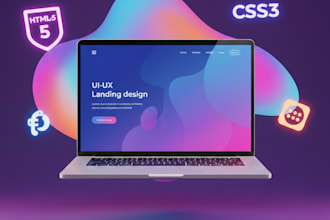 design website landing pages in figma