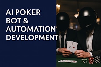 create ai poker bots, gto models, and real time poker tools