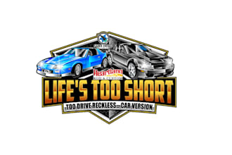 create wonderful and excellent muscle car logo design