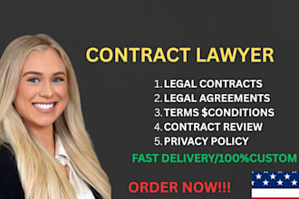 write your legal contract and legal agreement