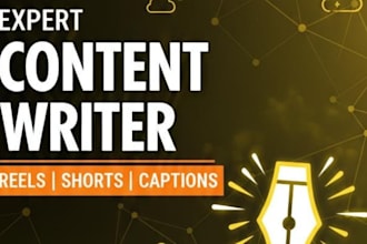 write social media captions and short video scripts