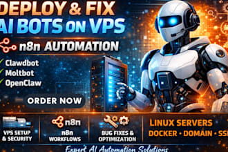 deploy setup fix clawdbot ai agent moltbot openclaw on vps with n8n automation