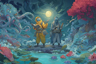 draw illustrations and graphic design for board game, cards, tarot