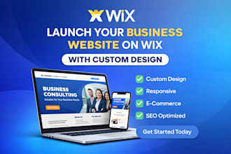 launch your business website on wix with custom design