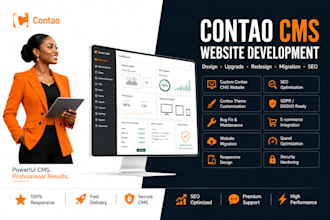 design a professional german contao or typo3 website with gdpr compliance