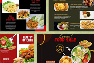 create a modern, clean, and elegant restaurant menu design