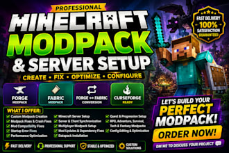 create fix optimize minecraft modpack forge fabric mods crash fix server setup