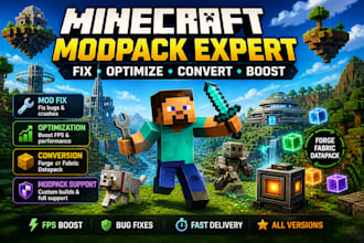 create fix optimize and convert forge mod to fabric datapack minecraft modpack