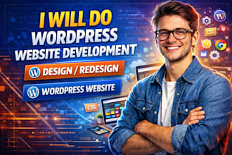 do wordpress website development, design redesign wordpress website