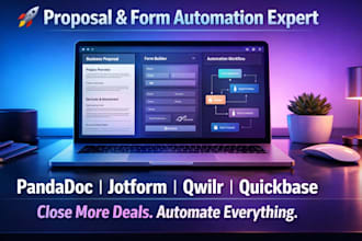 setup pandadoc,jotform,proposal,qwilr and quick base template