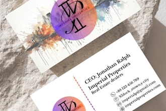 create business cards in accordance to business and choices