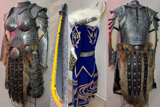 3d cosplay creation eva foam fabric 3d wearable armor 3d mask cosplay design