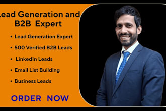 generate b2b leads with emails using linkedin