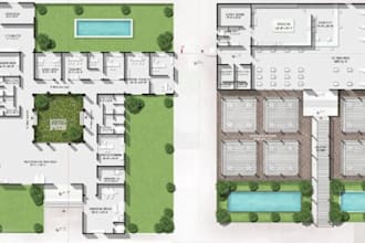 render 2d landscape design plan, property map, urban planning, layout drawings