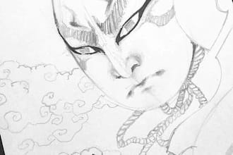turn your vision into hand drawn sketches
