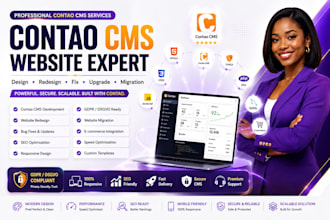 develop a modern german contao or typo3 website with gdpr compliance