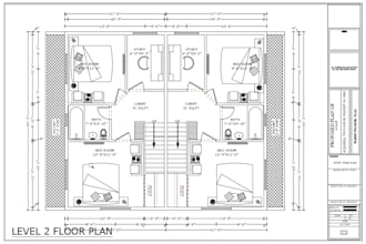design 2d floor plan, house plan, site plan, garage, adu, sunroom in autocad