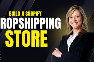 build shopify website, design or redesign shopify store, dropshipping store