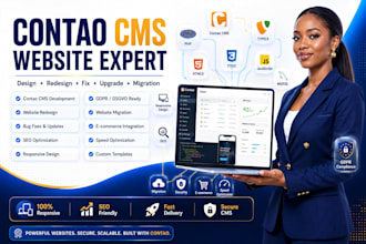deliver a fully gdpr, dsgvo compliant german contao or typo3 website