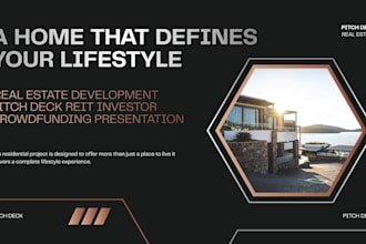 design real estate development pitchdeck reit investor crowdfunding presentation