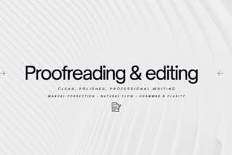proofread and edit your text