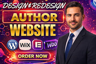 build a modern book author website, ebook author website, or author portfolio