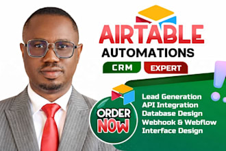 setup airtable database, airtable automation, airtable crm, webapp expert, softr