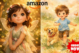 do watercolor children story book illustration story children story book
