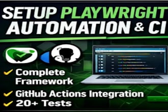 setup a professional playwright automation framework with ci