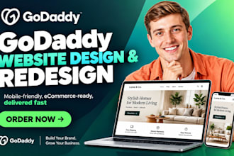 godaddy airo ai and SEO, godaddy website redesign, godaddy website design