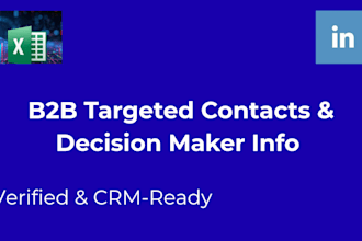 build a targeted b2b prospect list with decision makers