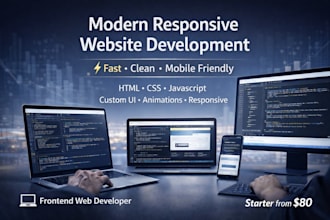 build a modern responsive website