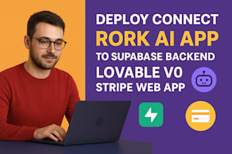 deploy connect rork ai app to supabase backend, lovable v0 onspace base44 ai app