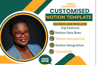 create custom notion template as your notion expert
