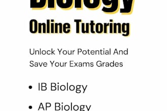 tutor you in high school biology and or chemistry