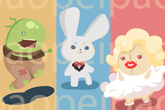 draw a CUTE custom character