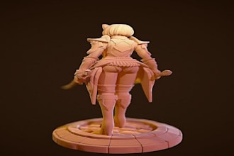 3d figurine 3d toy figure statue stl file action figure for 3d printing