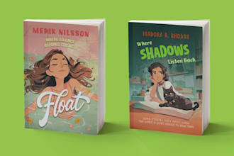 create a story driven young adult book cover illustration