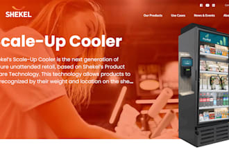 design a custom vending machine website for your business