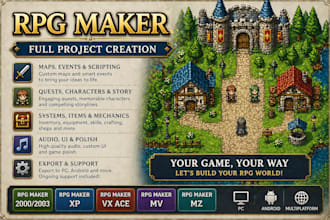 develop, fix, and optimize your rpg maker game for release