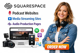 redesign podcast website media streaming website audio production website
