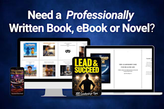 ghostwrite your fiction or nonfiction book as a professional ghost book writer