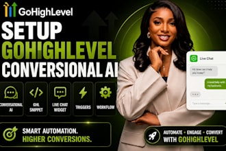 setup gohighlevel conversional ai ghl snippet live chat widget tiggers workflow