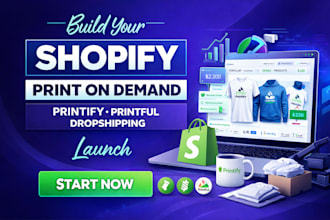shopify print on demand shopify dropshipping shopify pod store printify printful