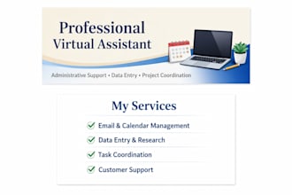 professional virtual assistant for admin tasks