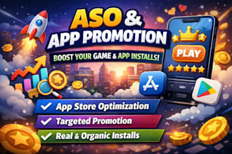 do aso mobile app promotion app install game marketing