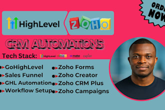 setup zoho crm campaign gohighlevel ghl automation crm automation with zoho ghl