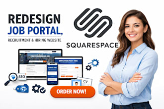 redesign squarespace job portal website recruitment website hiring website