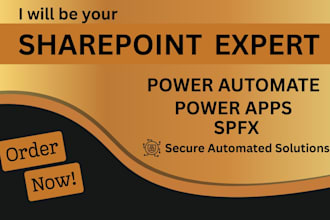 design sharepoint intranet, sharepoint online and power automate, powerapps spfx