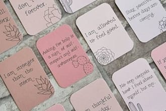 design editable or printable affirmation and motivational card for you